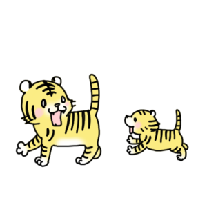 2匹のトラ