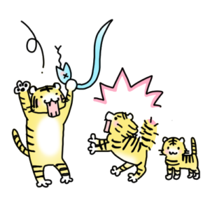 3匹のトラ